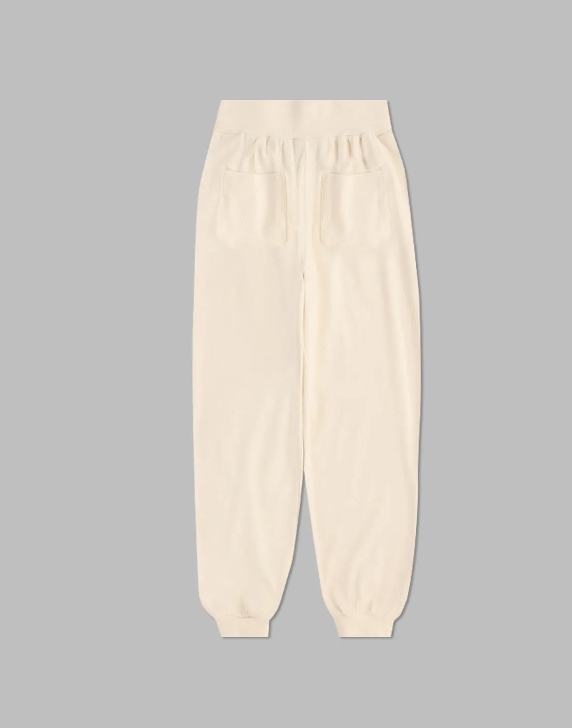 CRONOS WOMEN RELAXING JOGGER PANTS【WHITE】