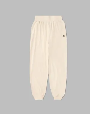 CRONOS WOMEN RELAXING JOGGER PANTS【WHITE】