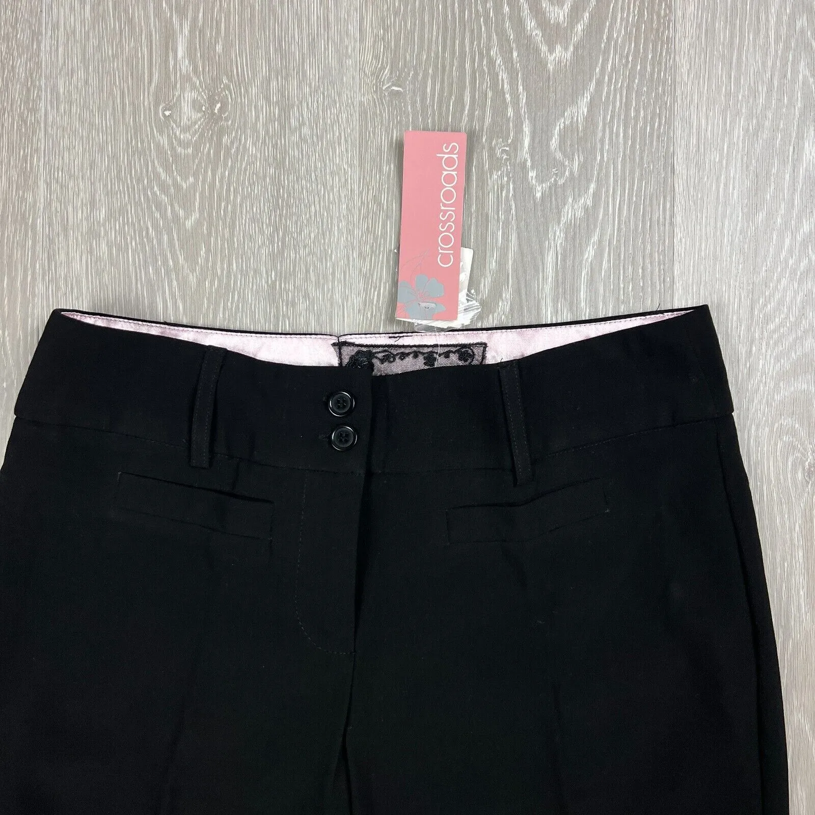 Crossroads Womens Black Dress Pants Size 8 (New)
