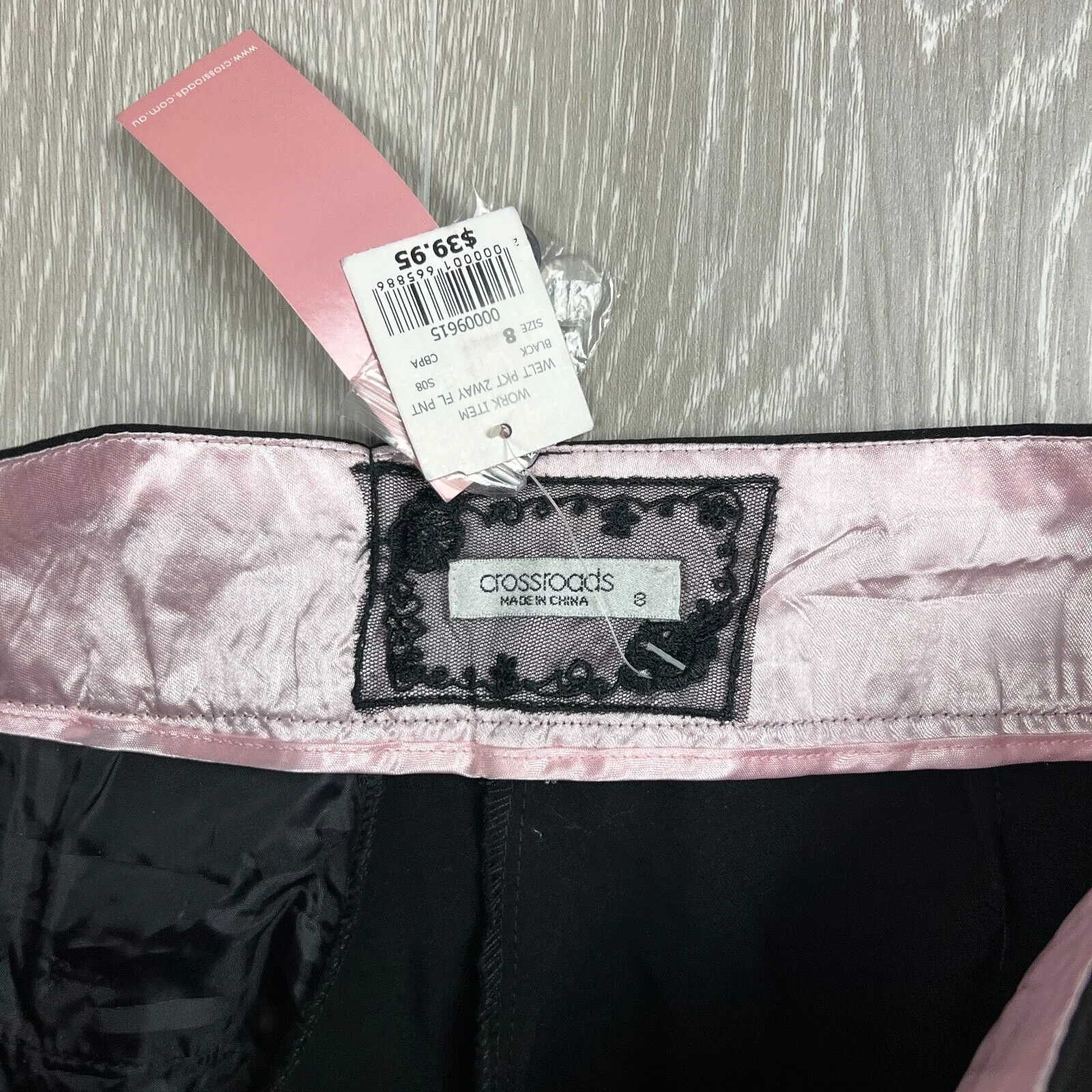 Crossroads Womens Black Dress Pants Size 8 (New)