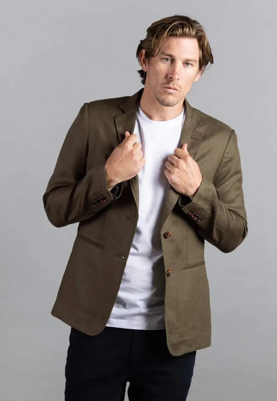 CUT HEATON LINEN BLAZER
