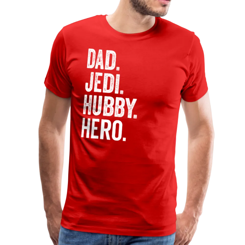 Dad Jedi Hubby Hero Men's Premium T-Shirt