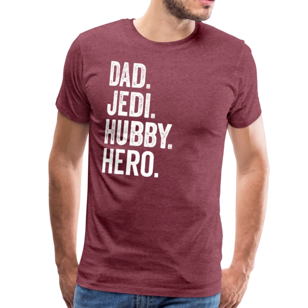 Dad Jedi Hubby Hero Men's Premium T-Shirt