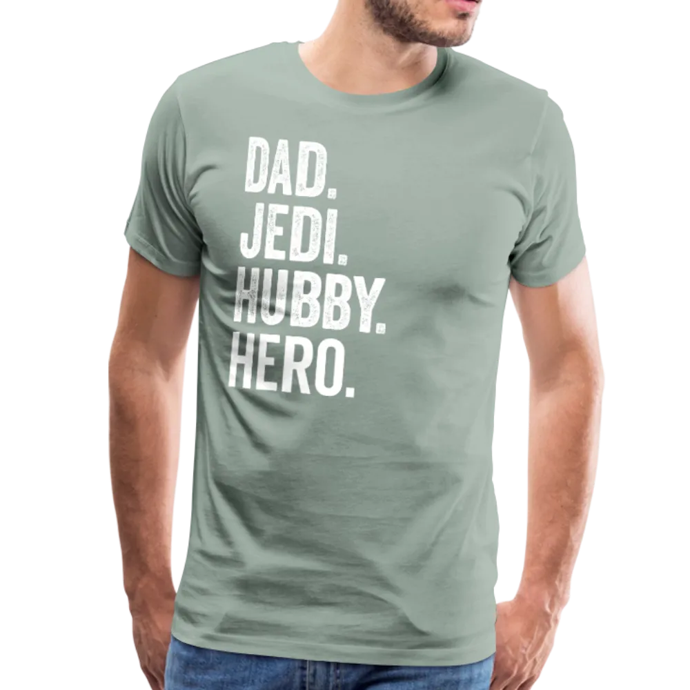 Dad Jedi Hubby Hero Men's Premium T-Shirt