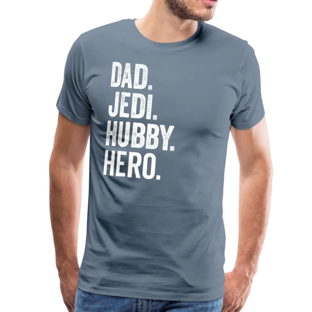 Dad Jedi Hubby Hero Men's Premium T-Shirt