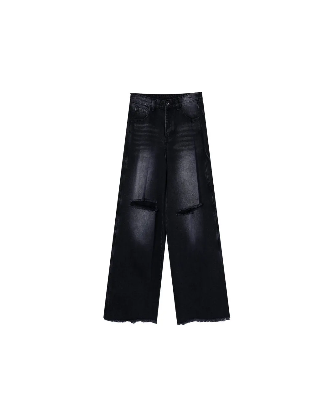 Damage Wide Denim Pants XSZ0010