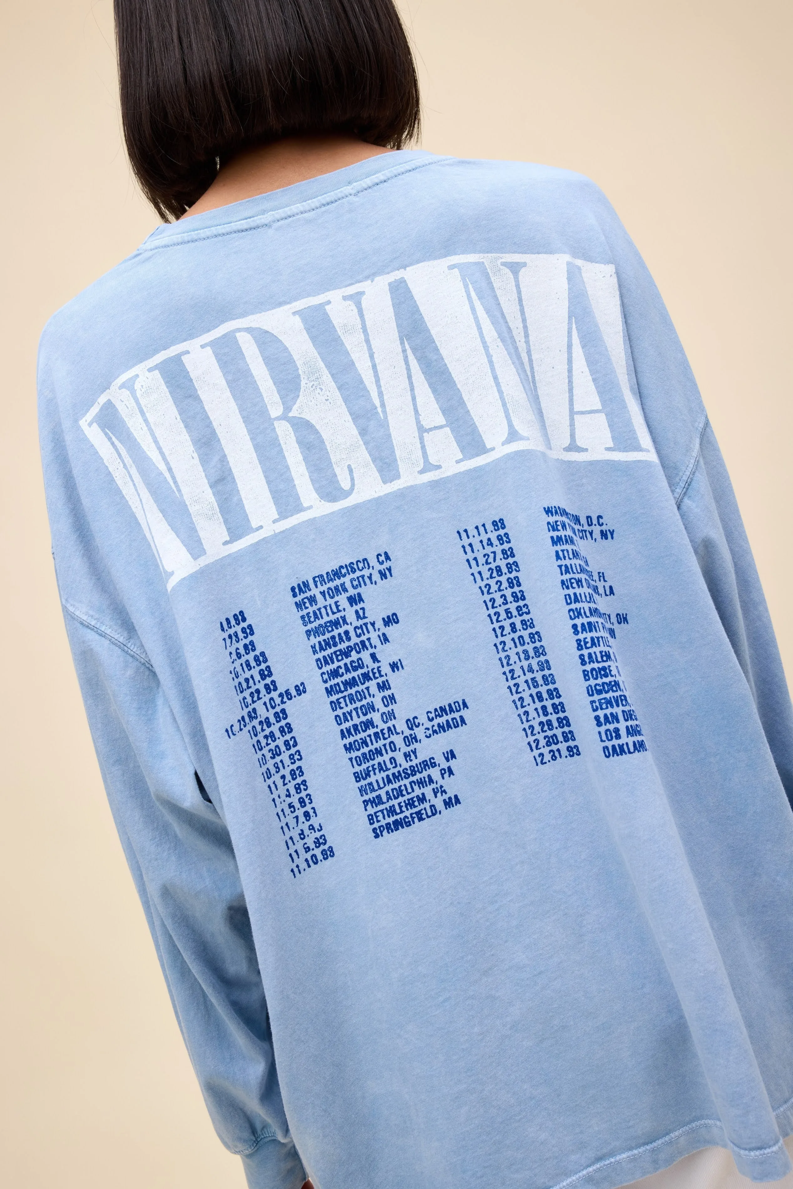 DAYDREAMER - NIRVANA 1993 TOUR ONE SIZE LONG SLEEVE