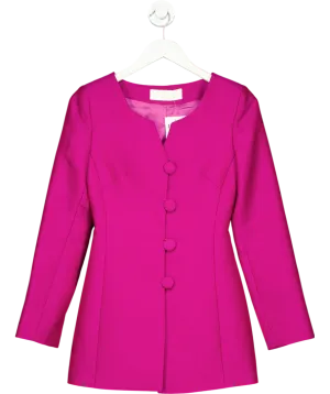 DESTREE Purple Claude Jacquard Blazer UK XS