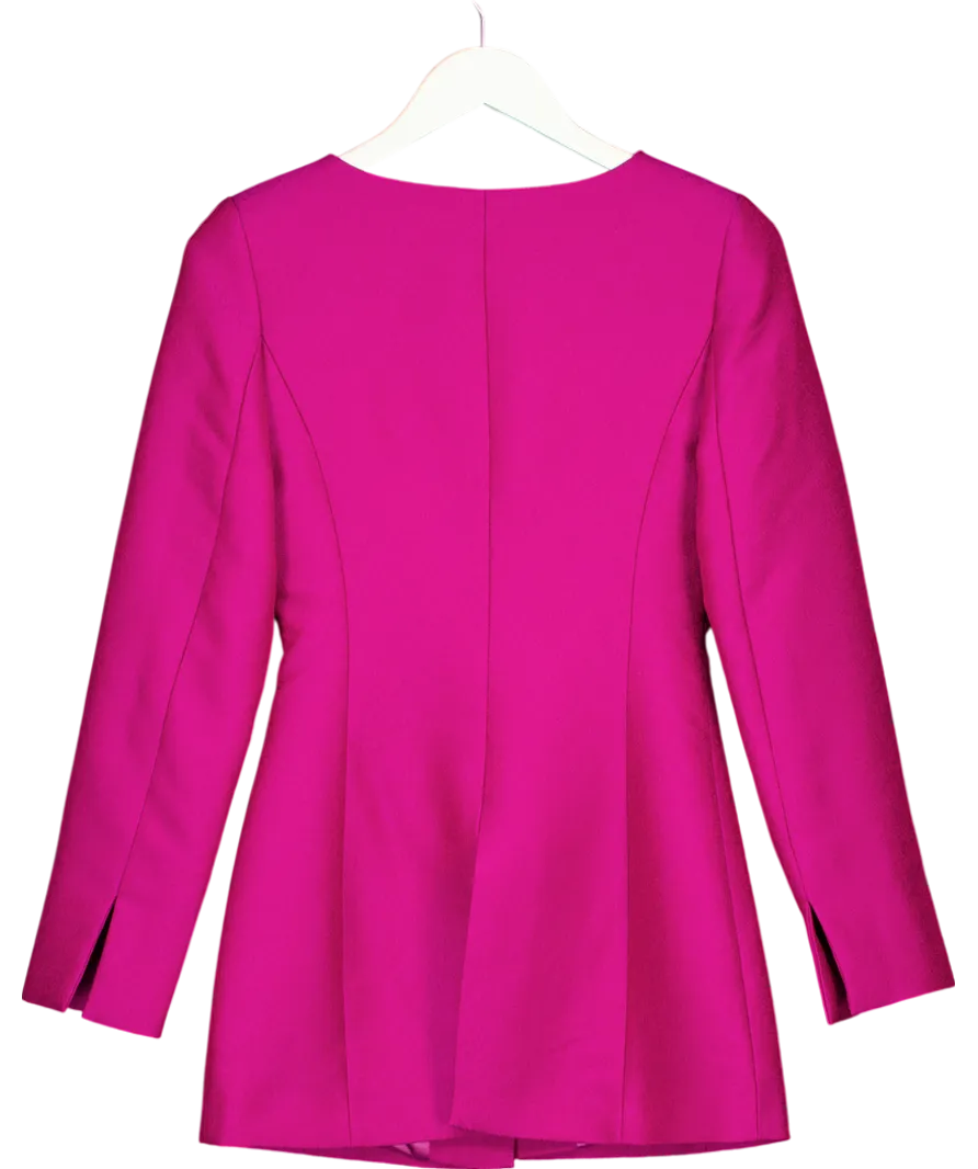 DESTREE Purple Claude Jacquard Blazer UK XS