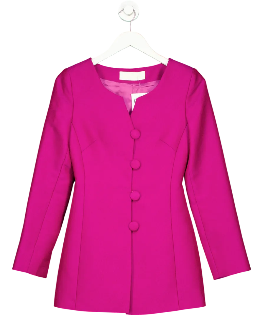 DESTREE Purple Claude Jacquard Blazer UK XS