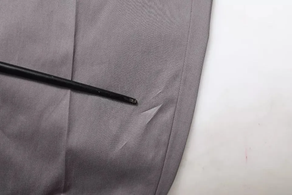 Dolce & Gabbana Dark Gray Mid Waist Dress Pants