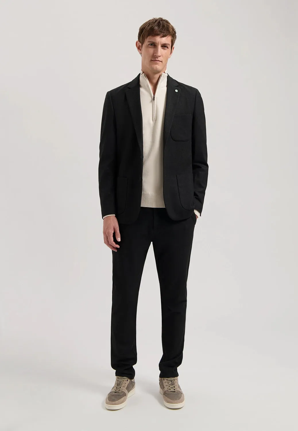 DSTREZZED STRETCH JERSEY CHECK TRAVEL BLAZER 111402