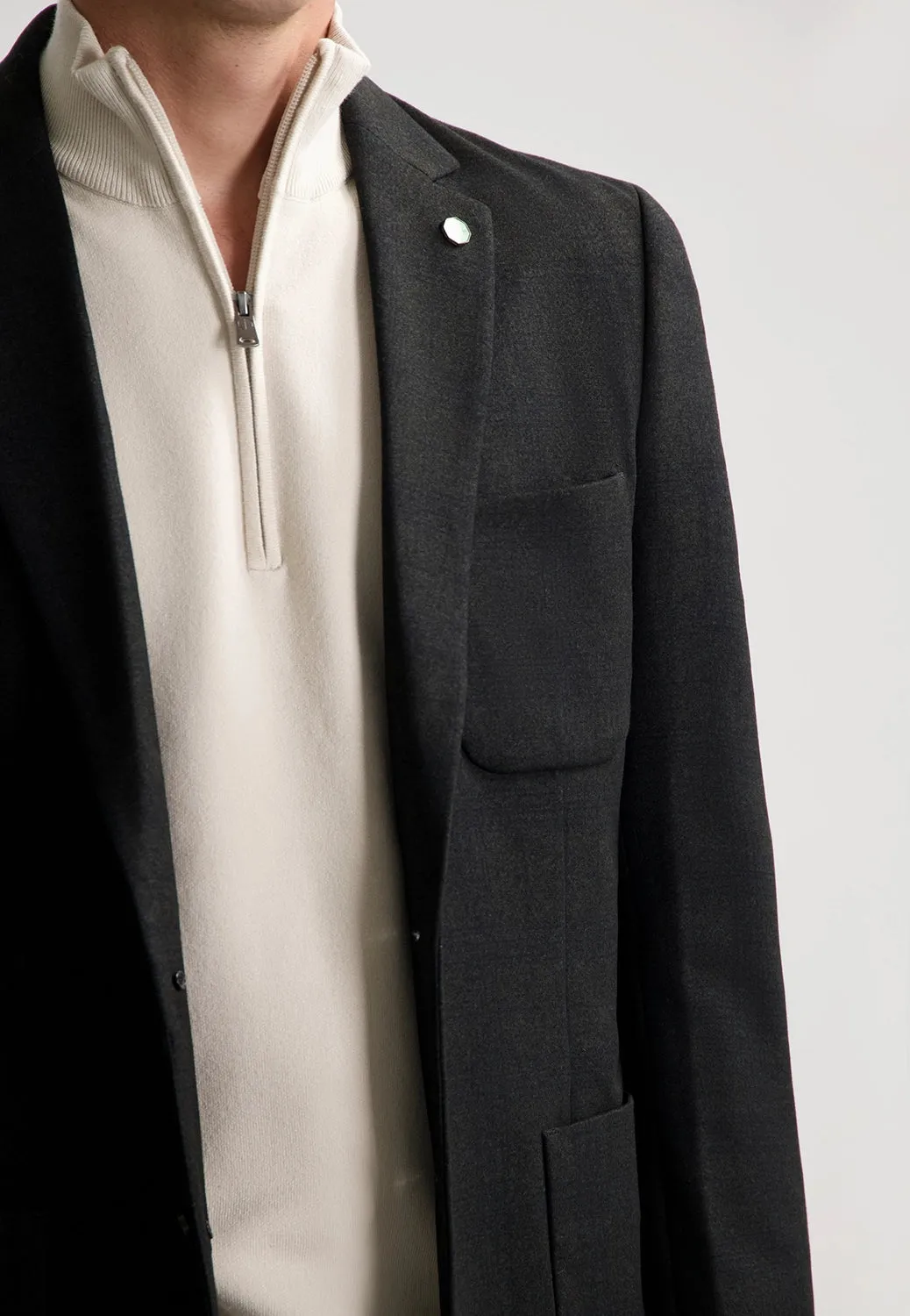 DSTREZZED STRETCH JERSEY CHECK TRAVEL BLAZER 111402