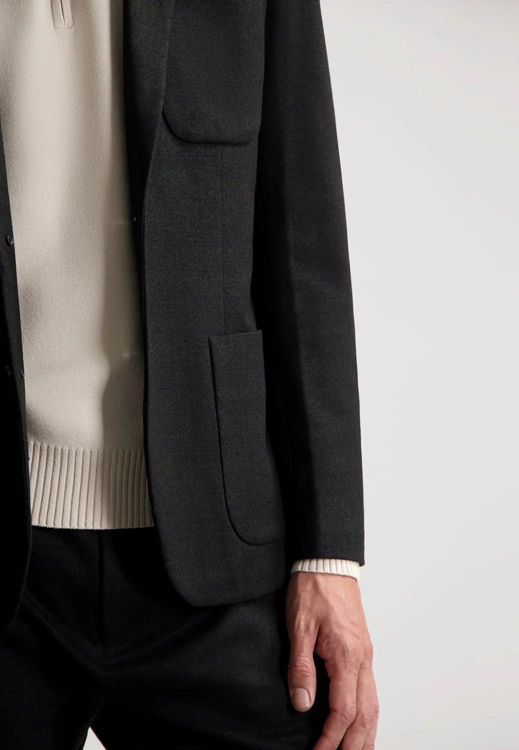 DSTREZZED STRETCH JERSEY CHECK TRAVEL BLAZER 111402