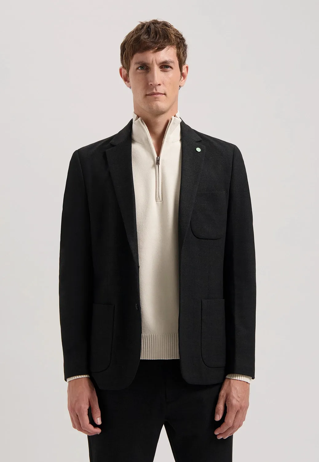 DSTREZZED STRETCH JERSEY CHECK TRAVEL BLAZER 111402