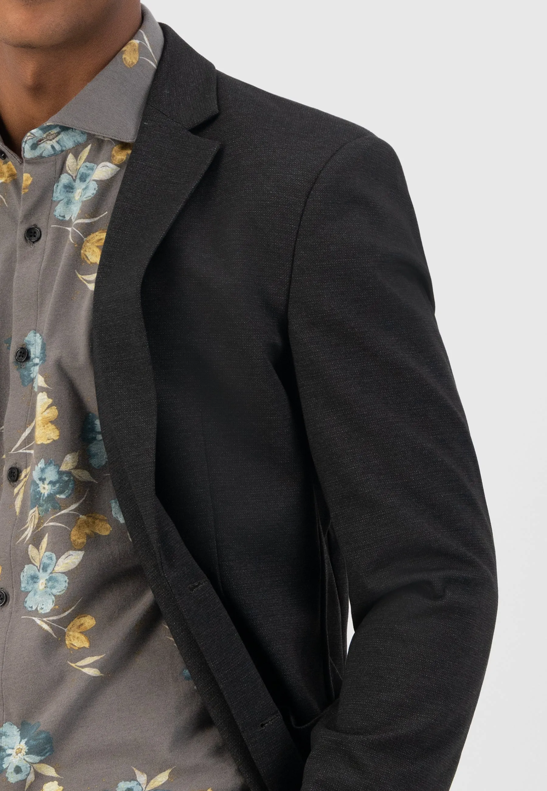 DSZ HERRINGBONE STRETCH BLAZER