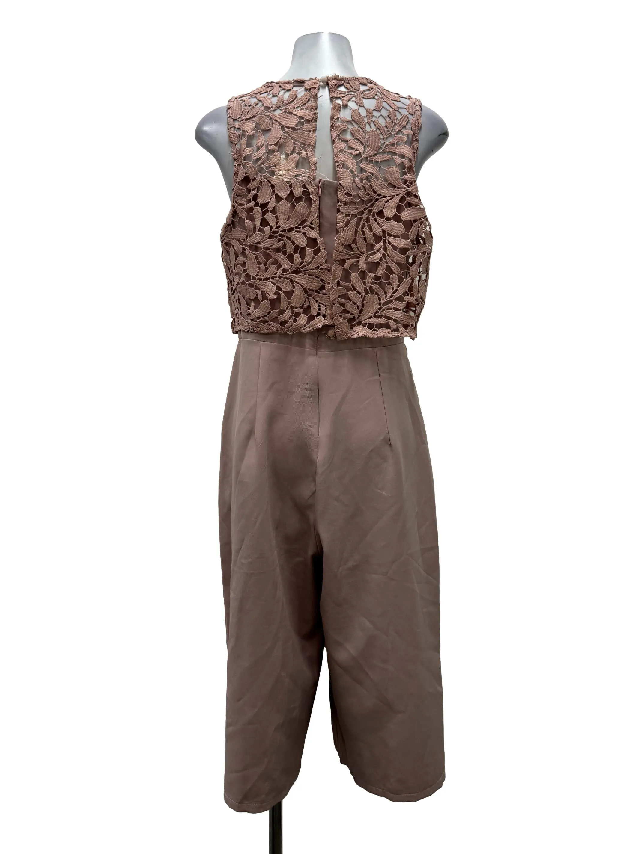 Dusty Pink Lace Jumpsuit