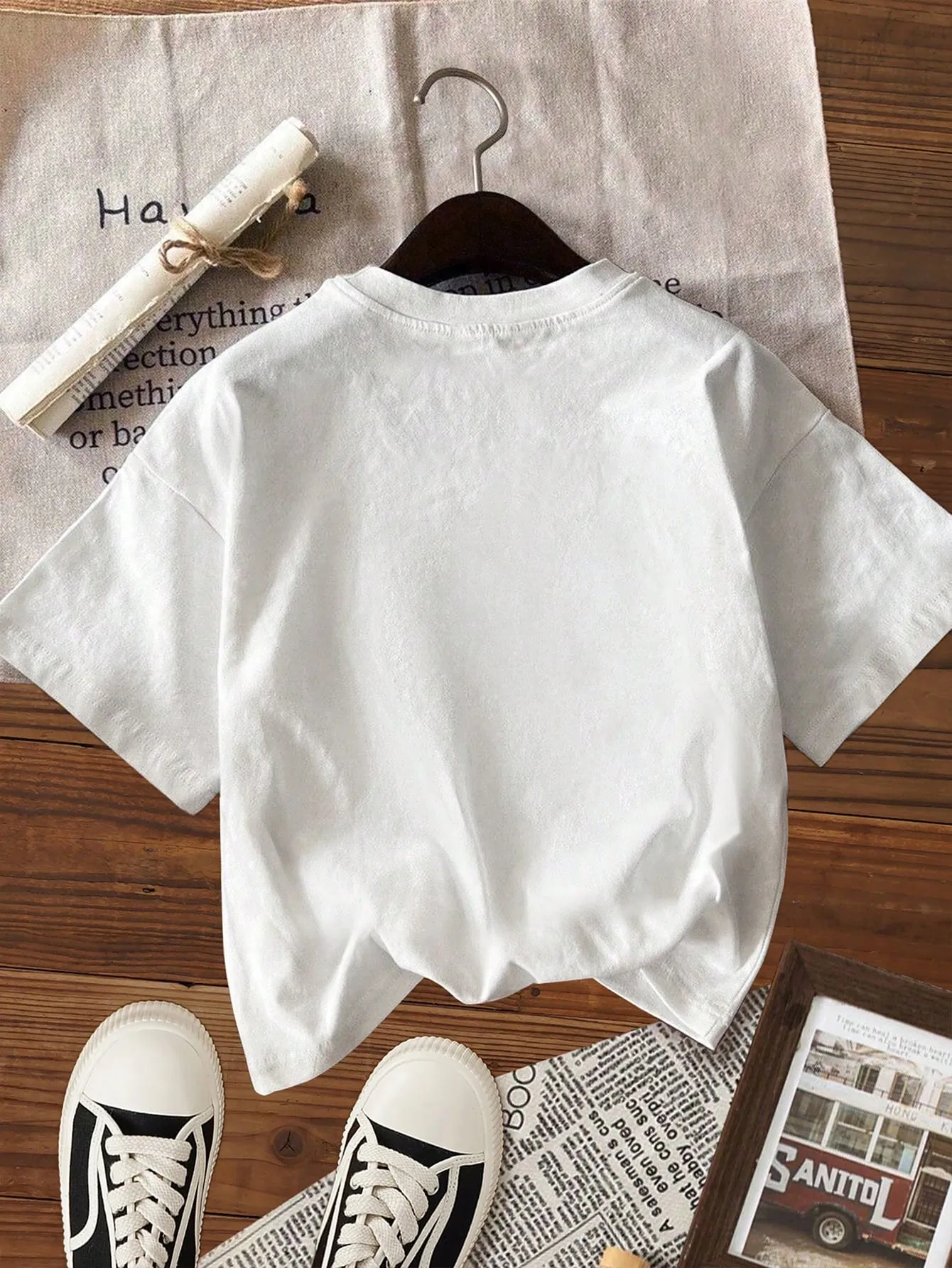 Faith Thread Quote Round Neck Graphic T-Shirt