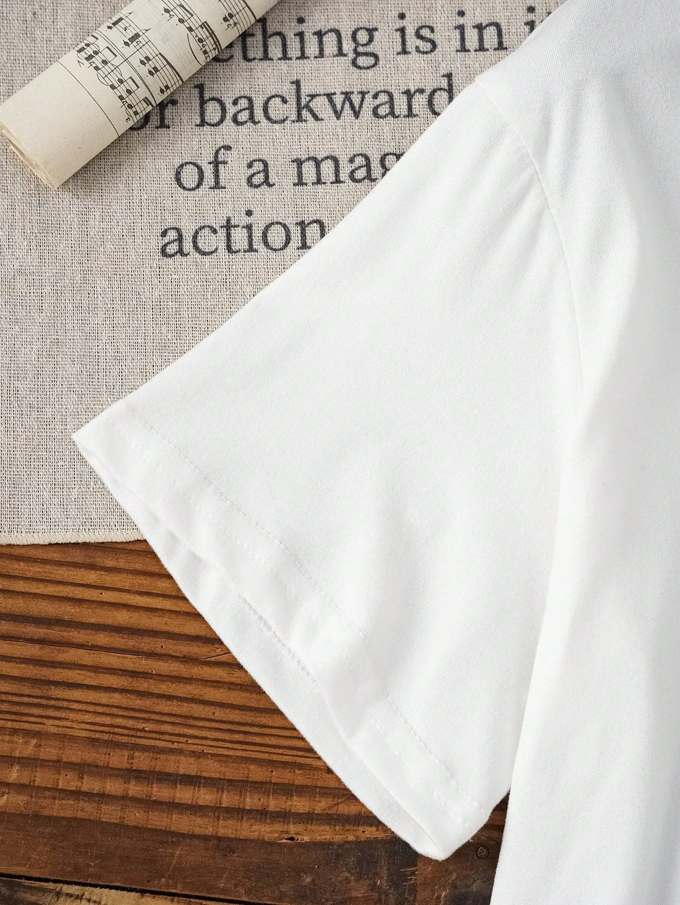 Faith Thread Quote Round Neck Graphic T-Shirt