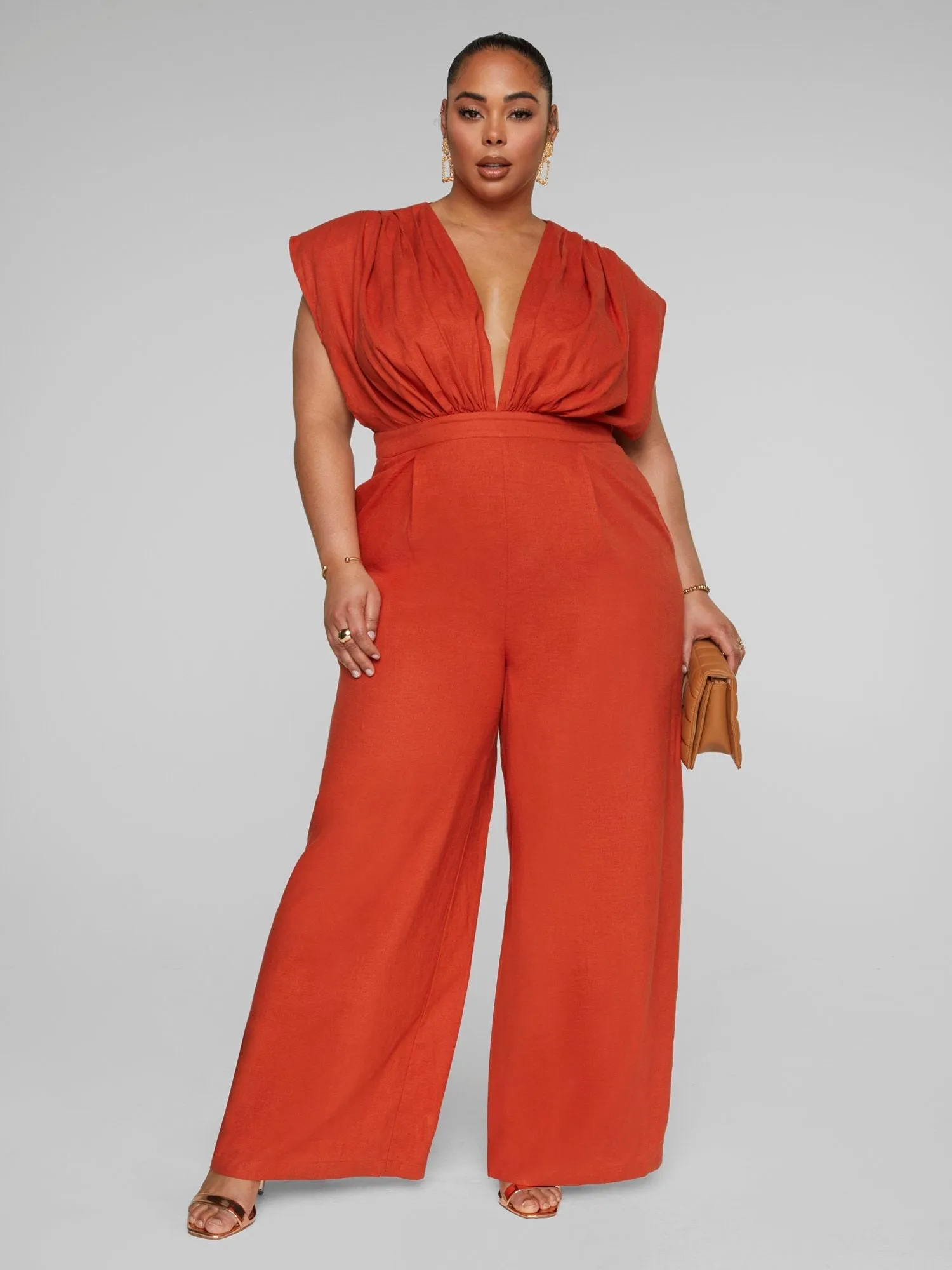 Fashion To Figure - Elle Linen Jumpsuit - Gabi Fresh x FTF