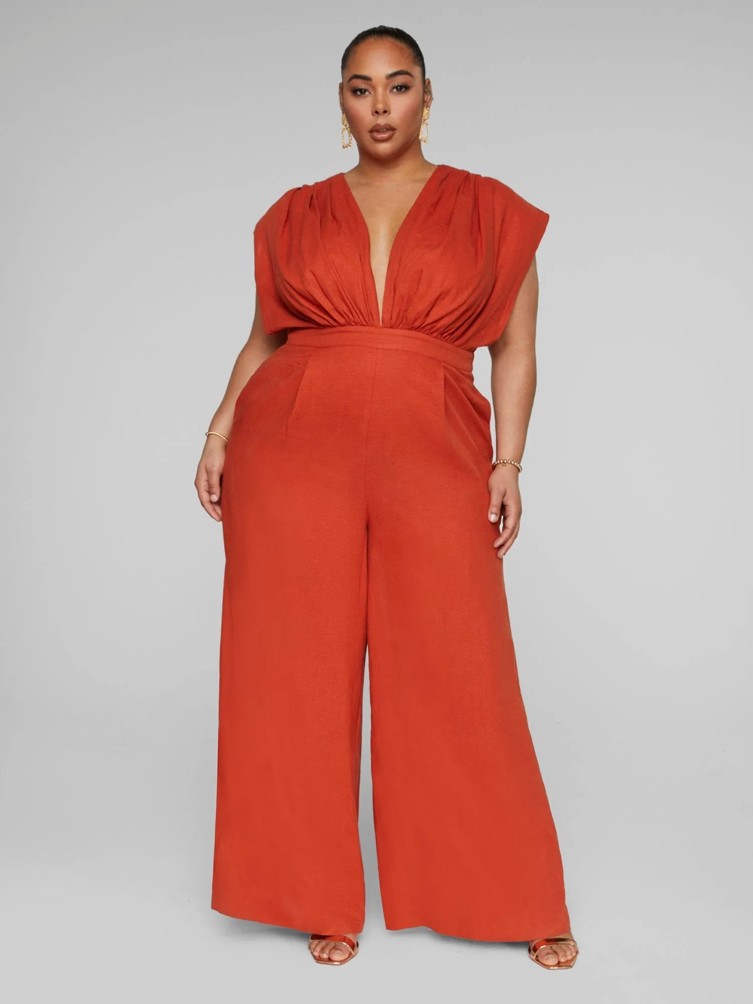 Fashion To Figure - Elle Linen Jumpsuit - Gabi Fresh x FTF
