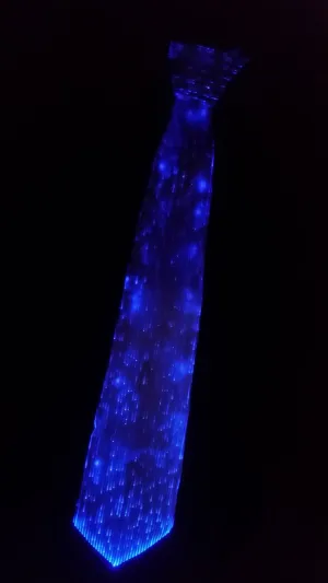 Fiber Optic Illuminated Tie