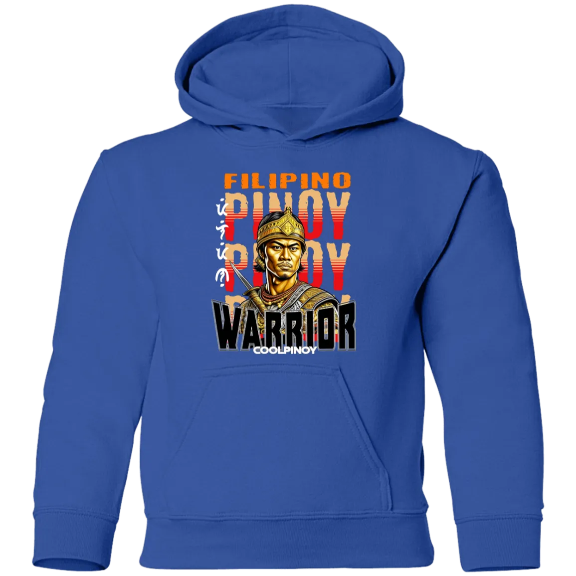 Filipino Warrior King Youth Pullover Hoodie