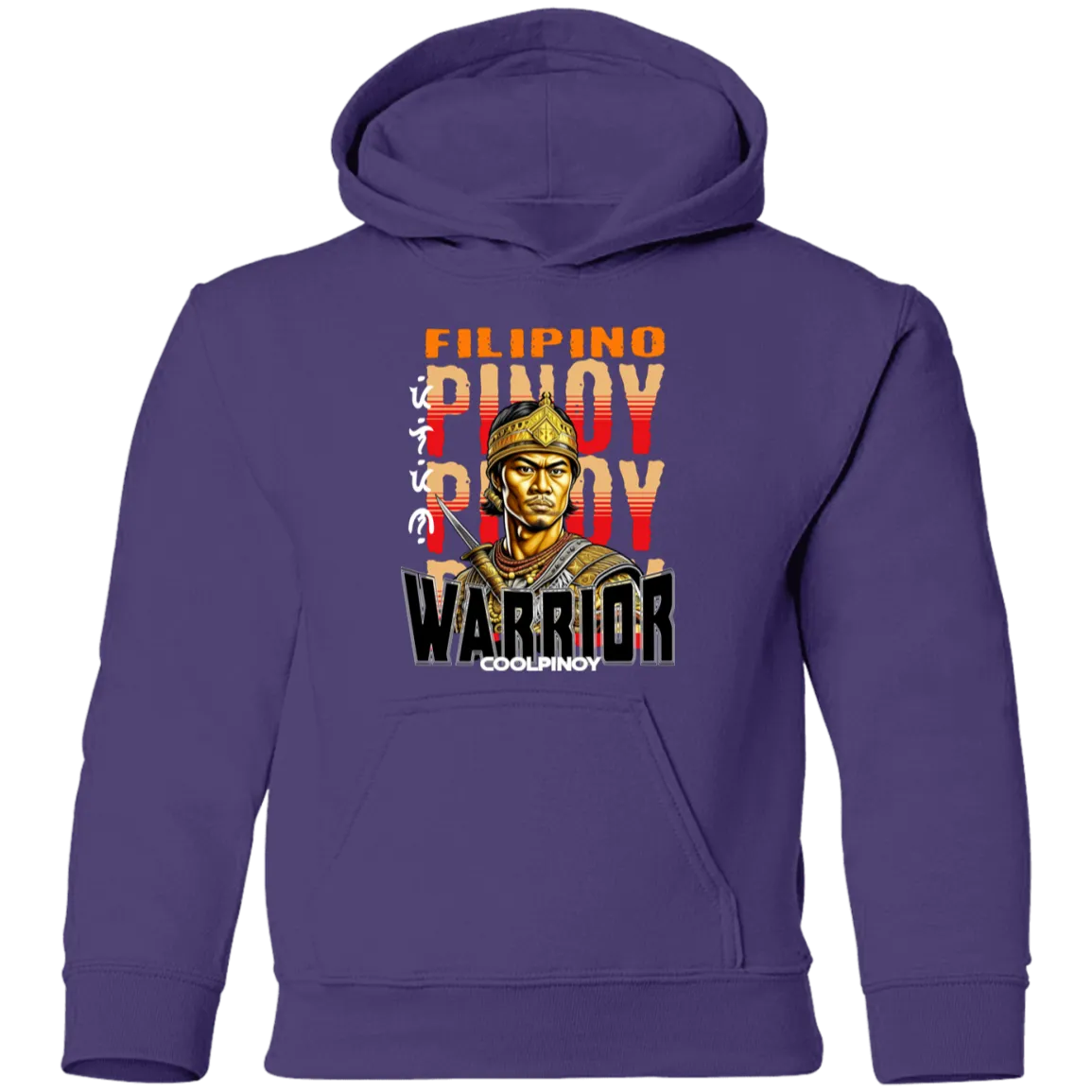 Filipino Warrior King Youth Pullover Hoodie