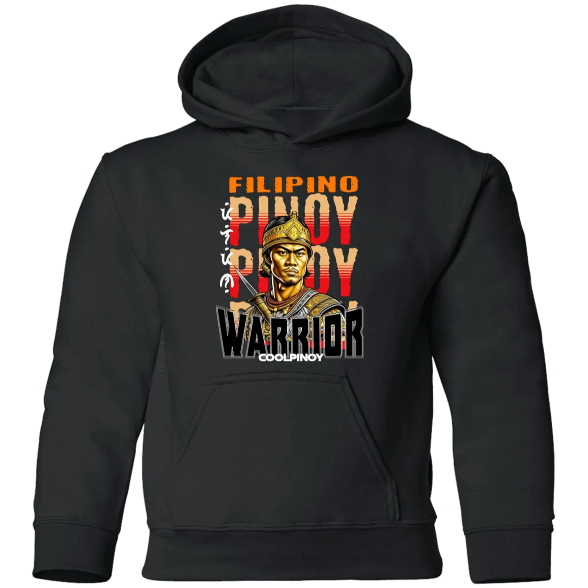 Filipino Warrior King Youth Pullover Hoodie
