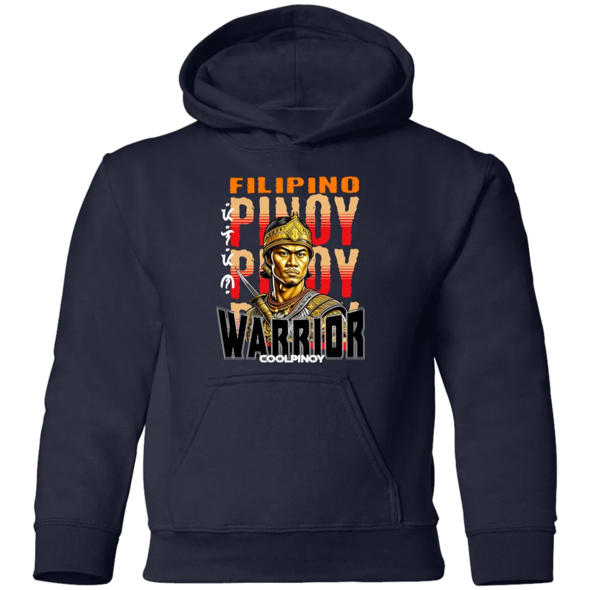 Filipino Warrior King Youth Pullover Hoodie