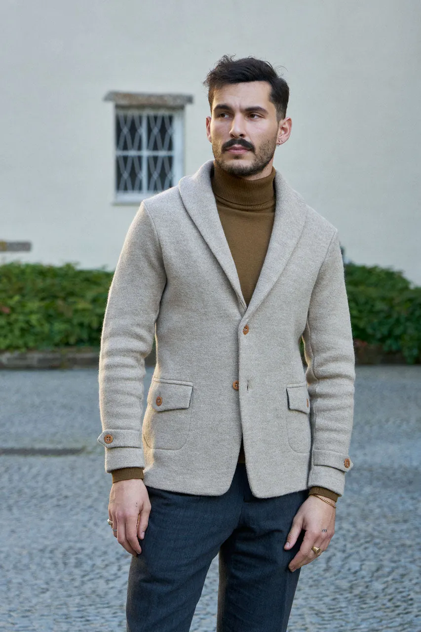 Fleurs de Bagne Wool Blazer "Ignace" Natural
