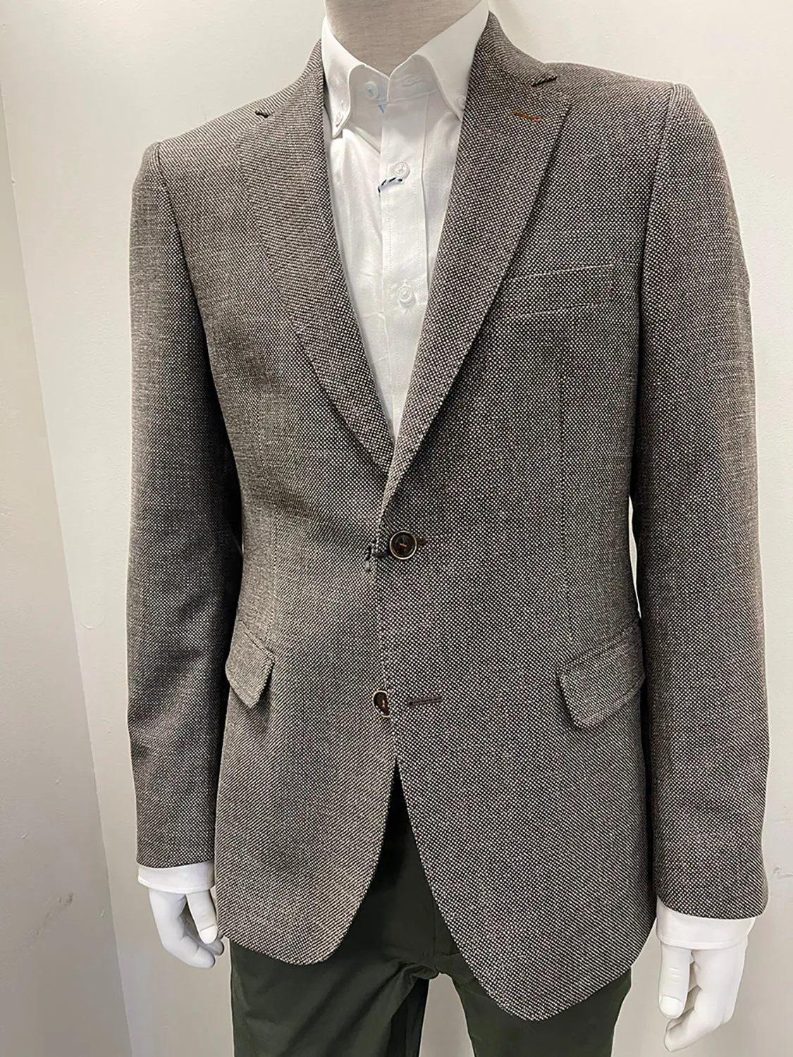 FLORENTINO WOOL / COTTON TEXTURED BLAZER 323933