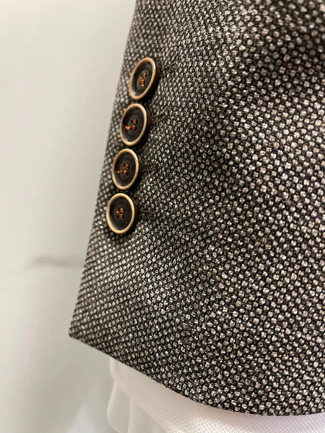 FLORENTINO WOOL / COTTON TEXTURED BLAZER 323933