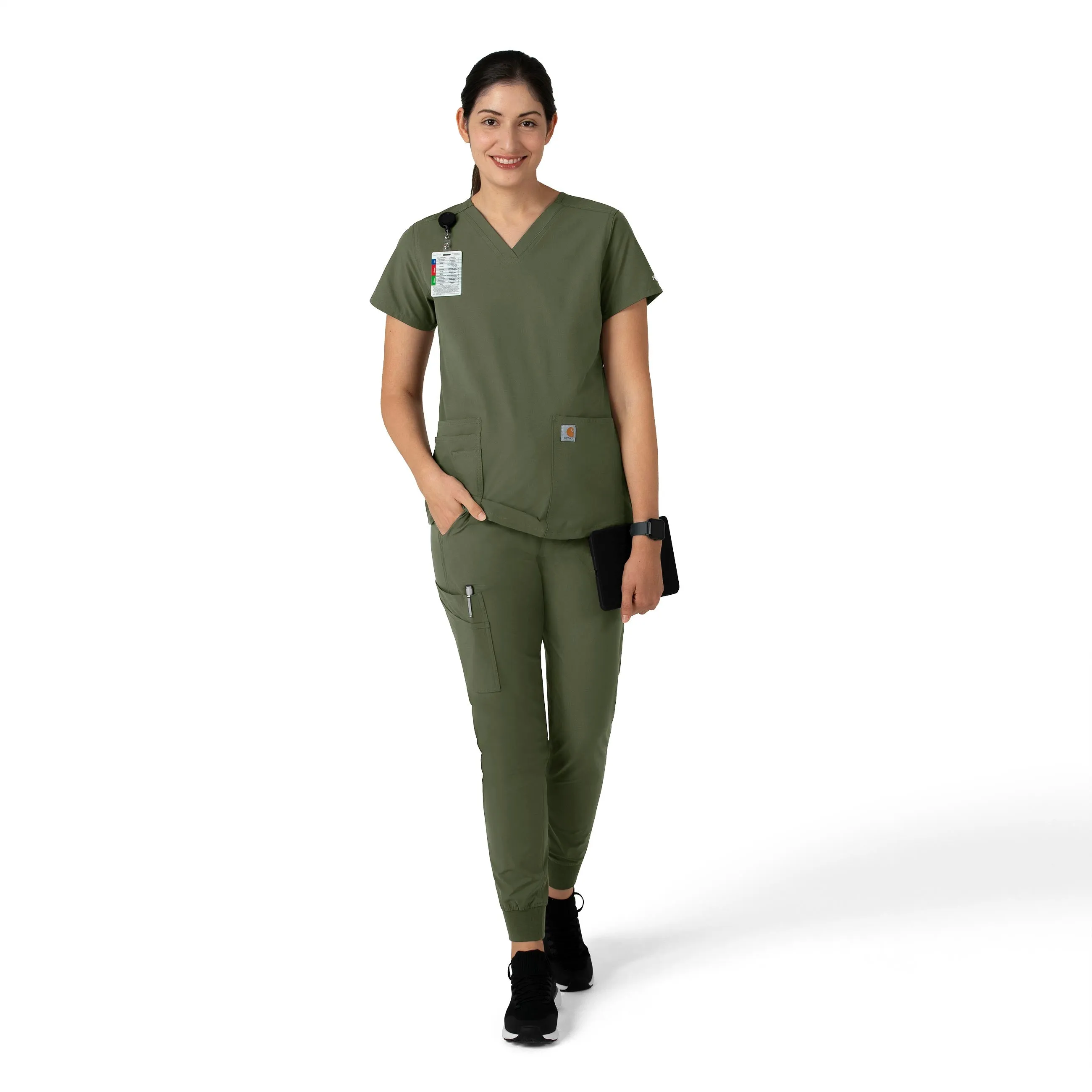 Force Essentials C51113 Jogger Scrub Pants Olive