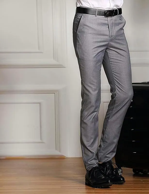 Formal Wedding Men Suit Pants Fashion Slim Fit Casual Brand Business Blazer Straight Dress Trousers high-grade Male