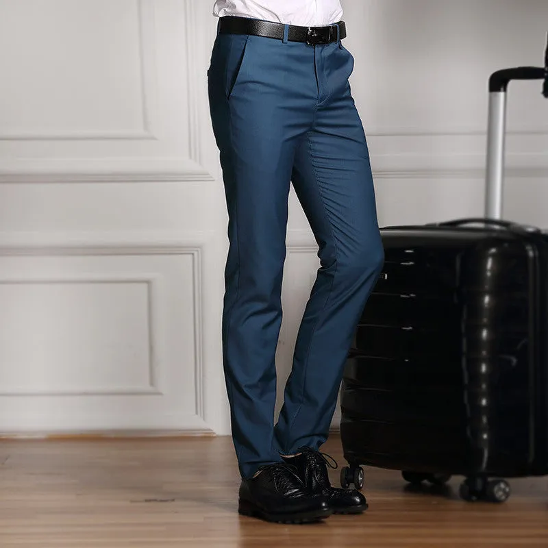Formal Wedding Men Suit Pants Fashion Slim Fit Casual Brand Business Blazer Straight Dress Trousers high-grade Male