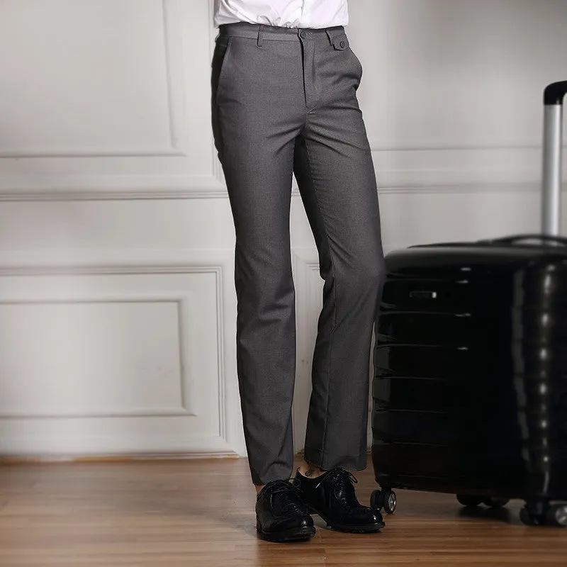 Formal Wedding Men Suit Pants Fashion Slim Fit Casual Brand Business Blazer Straight Dress Trousers high-grade Male
