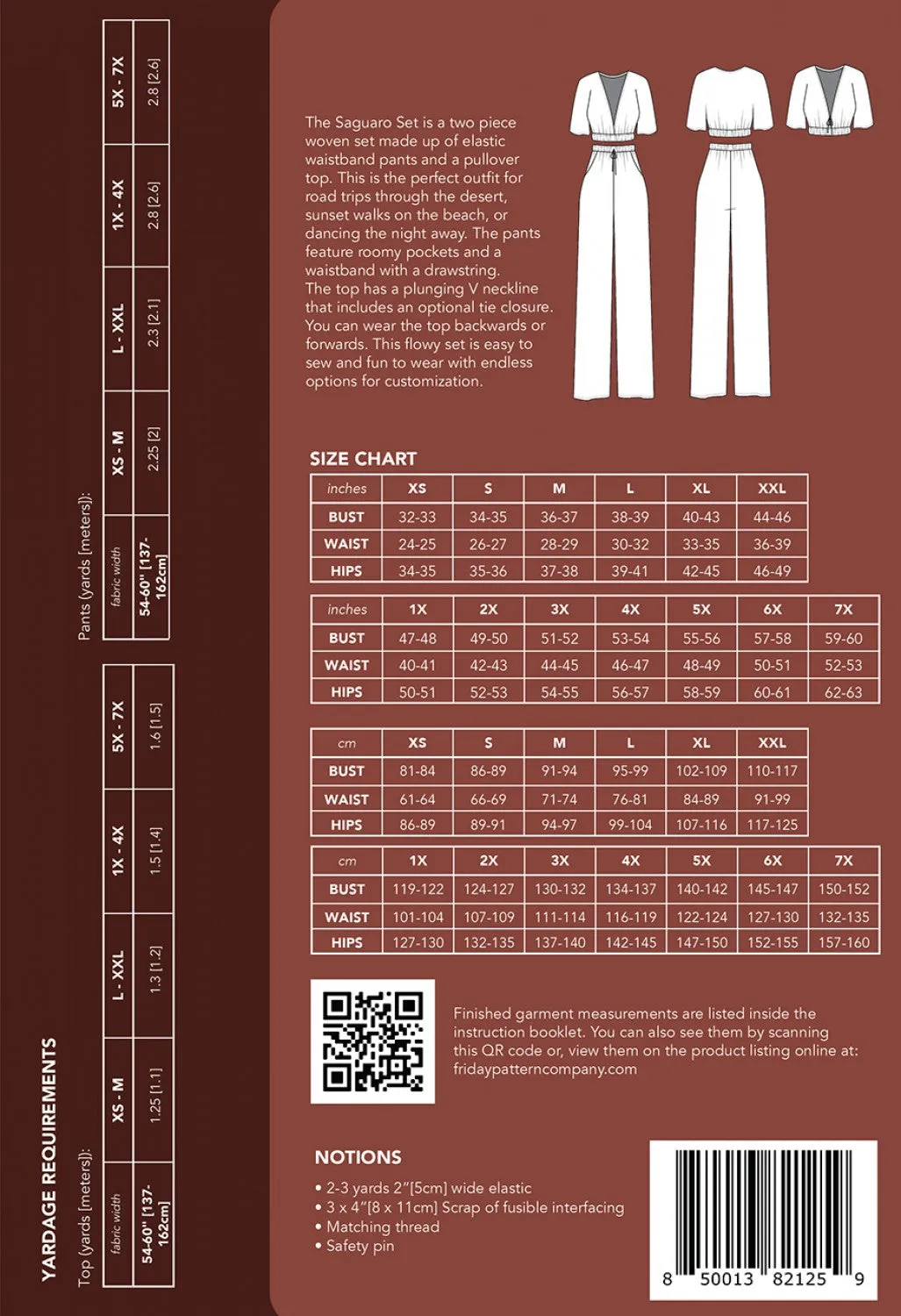 Friday Pattern Co. - Saguaro Set Pattern
