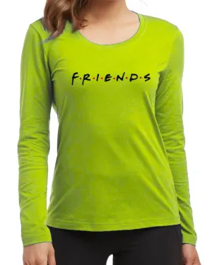 Friends New Fashion Light Green Round Neck High Graphic Full Sleeve