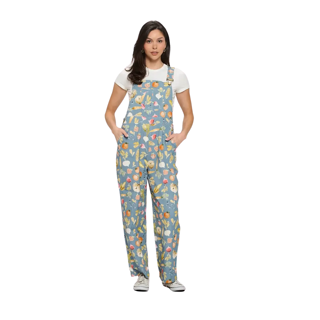 Fruits and Vegetables Print Overall