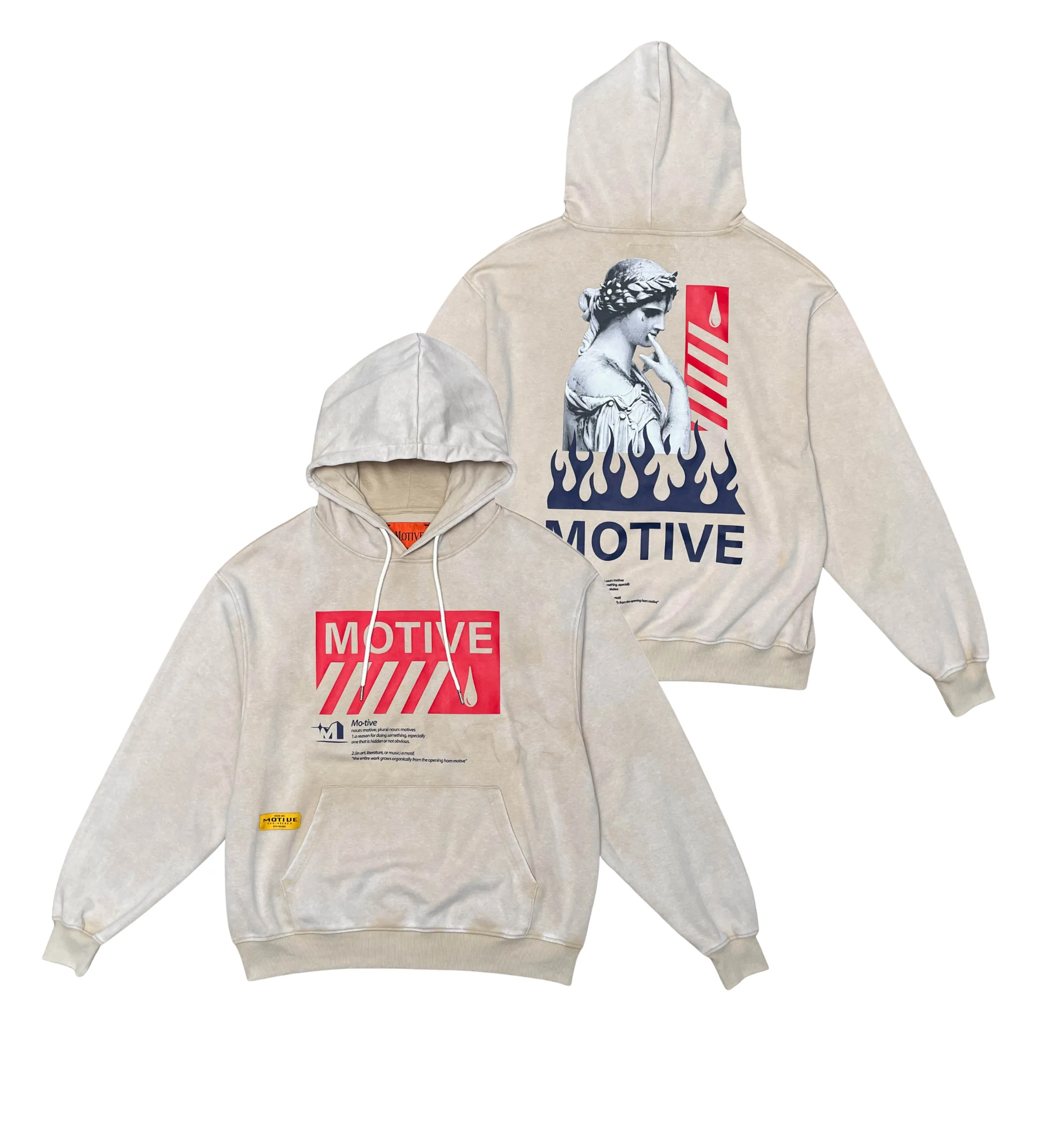 Garment Dyed Fashion Pullover Hoodie