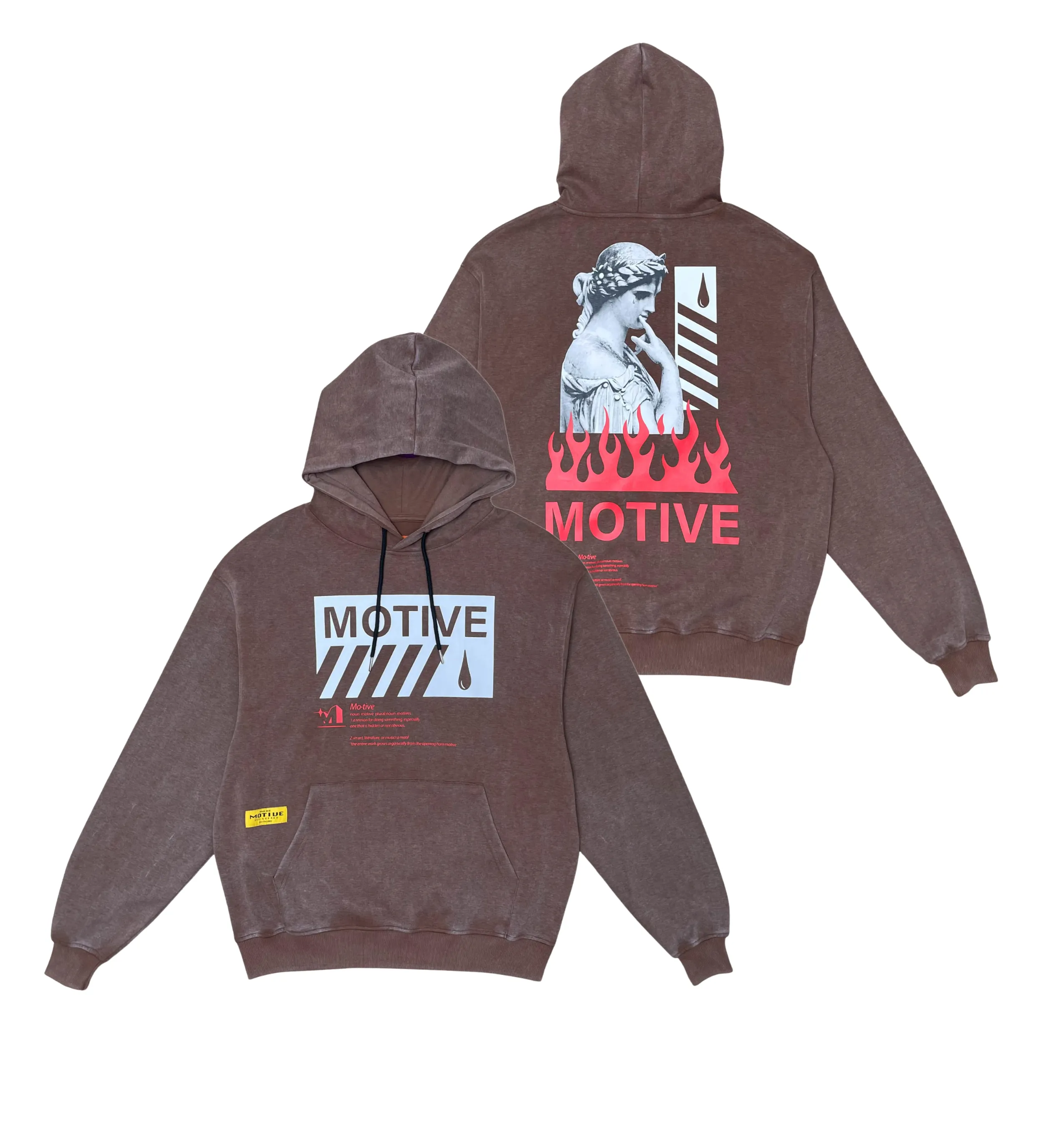 Garment Dyed Fashion Pullover Hoodie