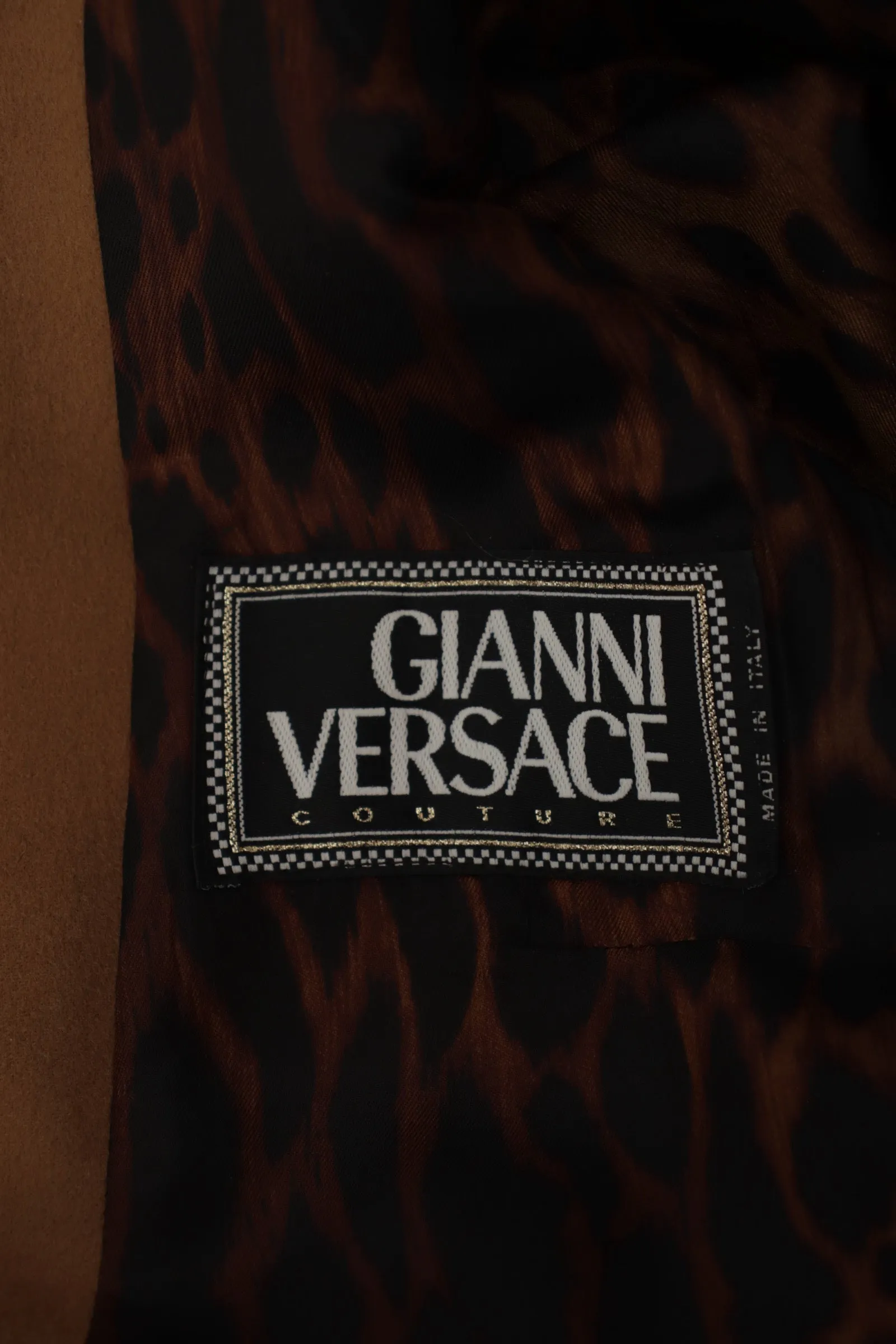 Gianni Versace Lambswool & Shearling Blazer