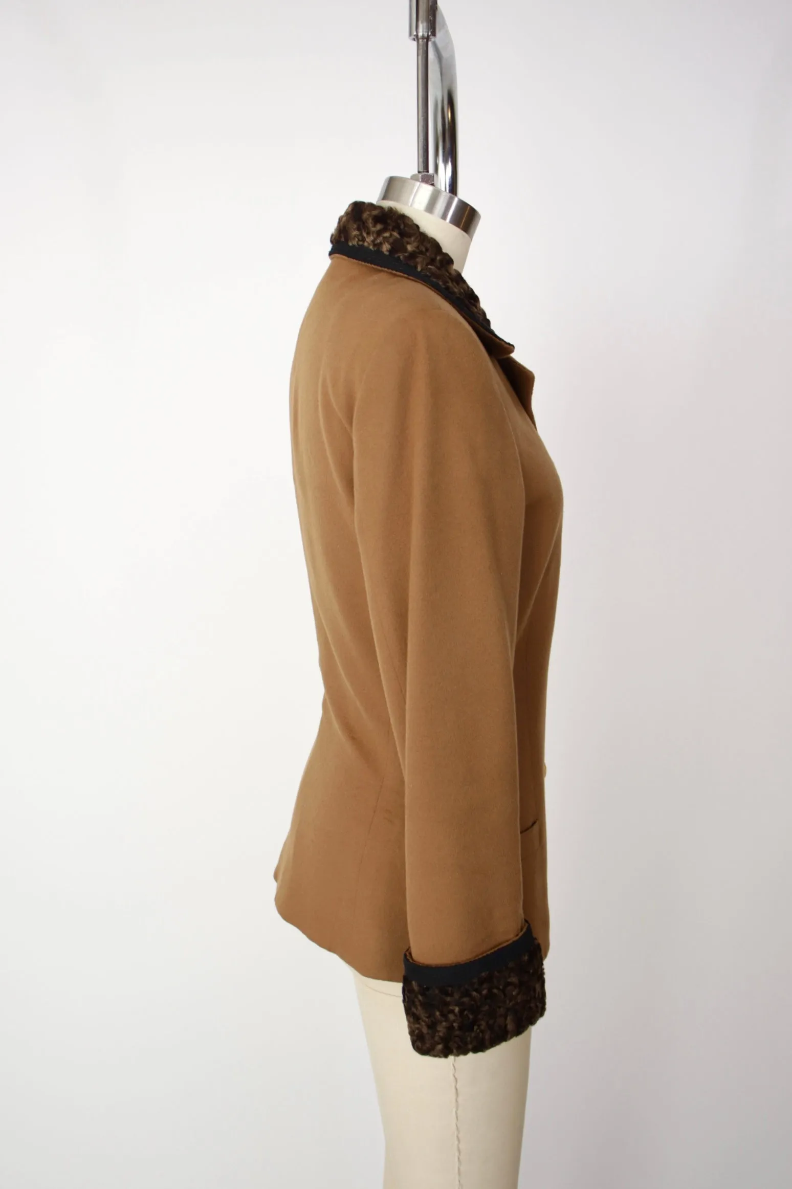 Gianni Versace Lambswool & Shearling Blazer