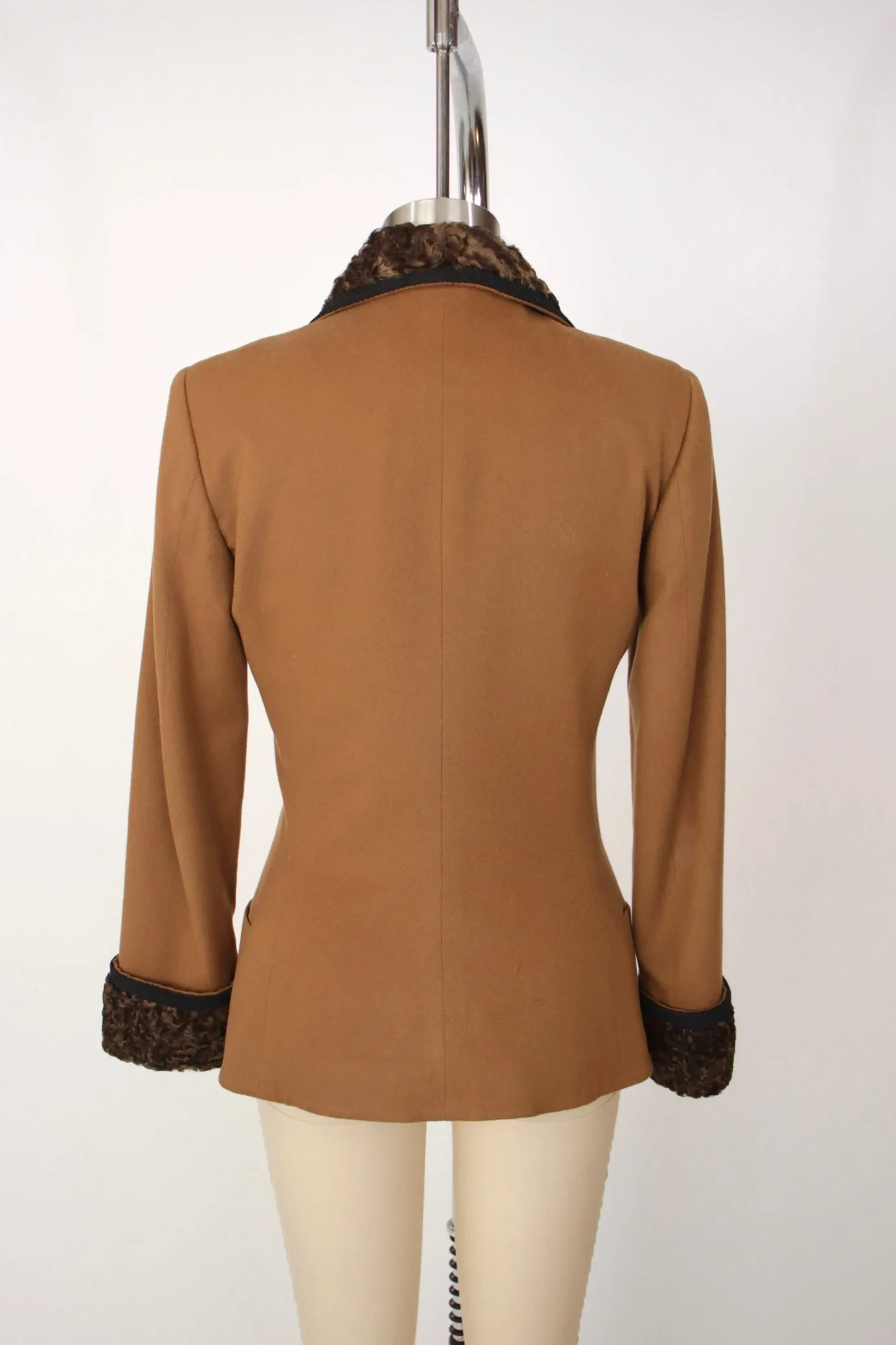 Gianni Versace Lambswool & Shearling Blazer
