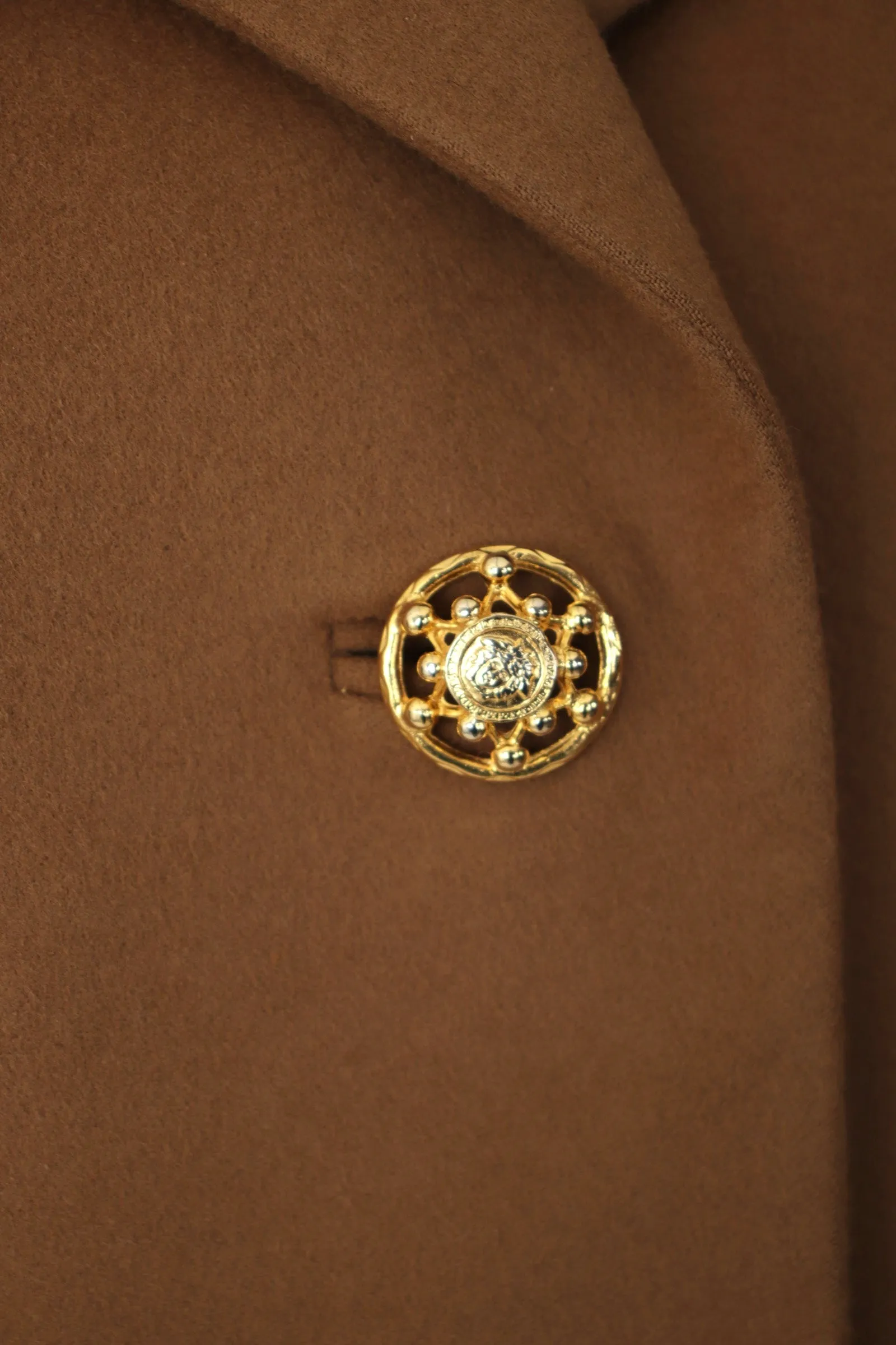 Gianni Versace Lambswool & Shearling Blazer