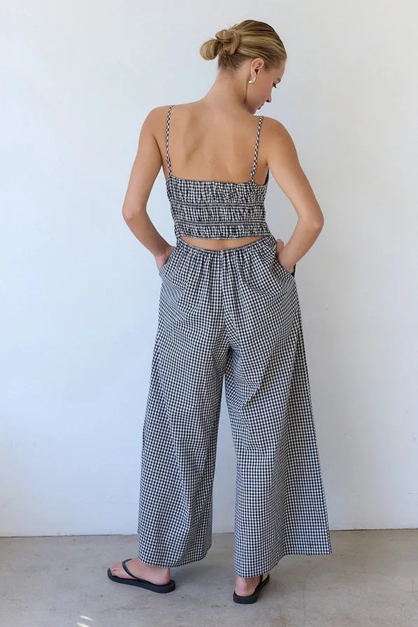 Gingham Wide Fit Jumpsuit