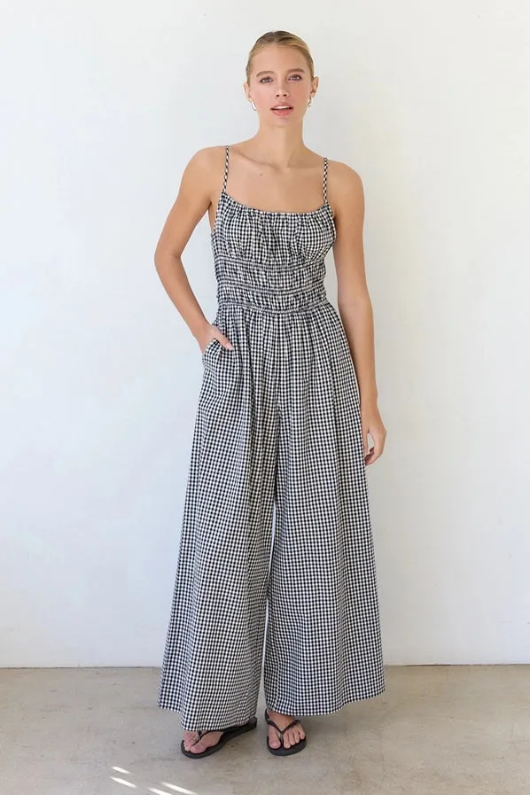 Gingham Wide Fit Jumpsuit