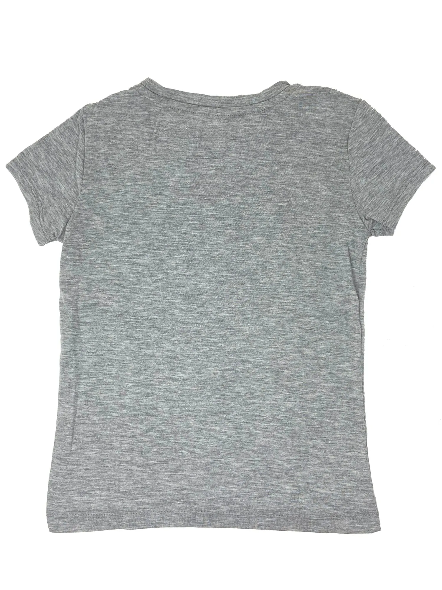 Girls DC Comics Wonder Woman T-Shirt Logo Stars Print Heather Gray