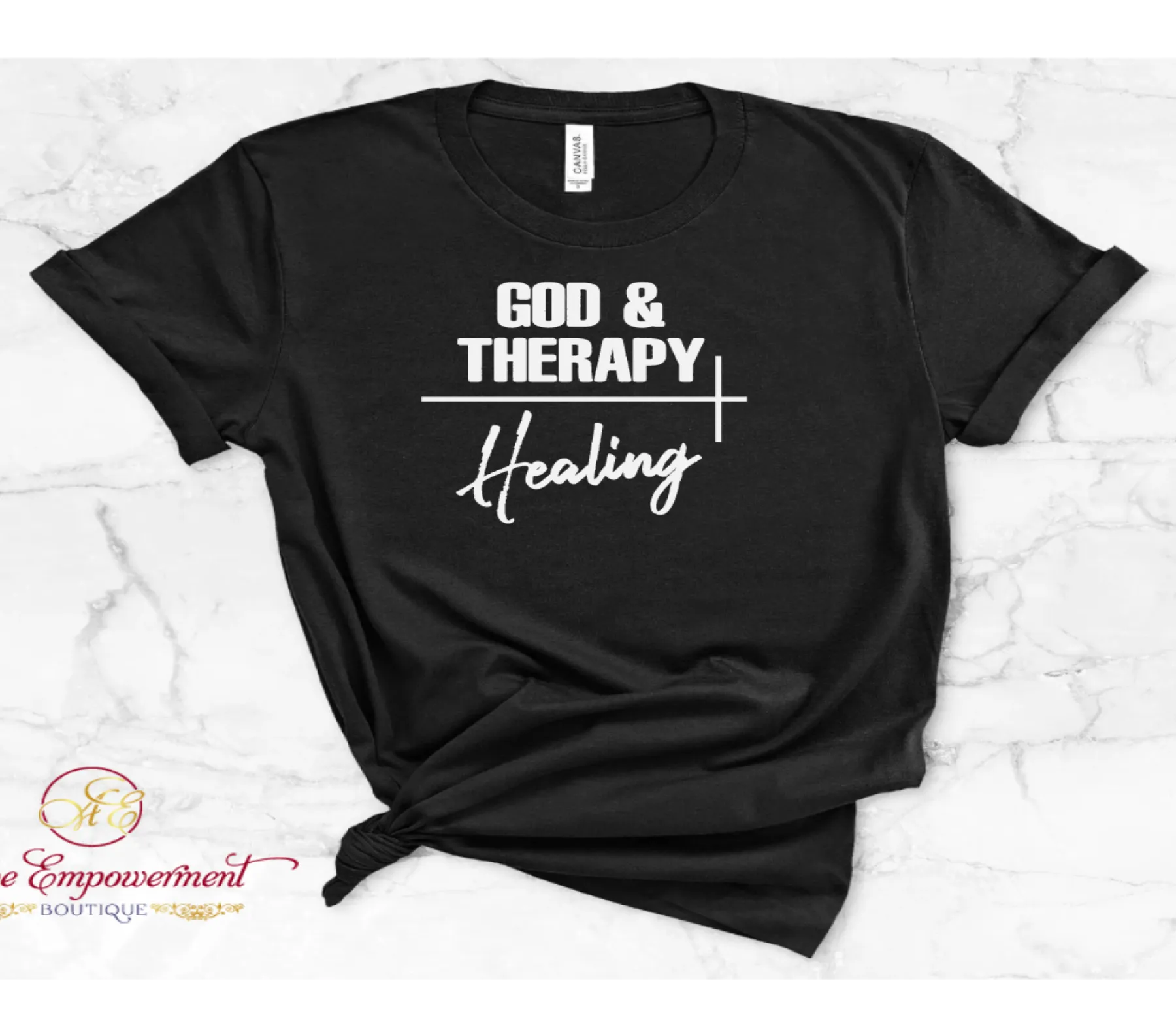 God & Therapy Inspirational Unisex T-Shirt